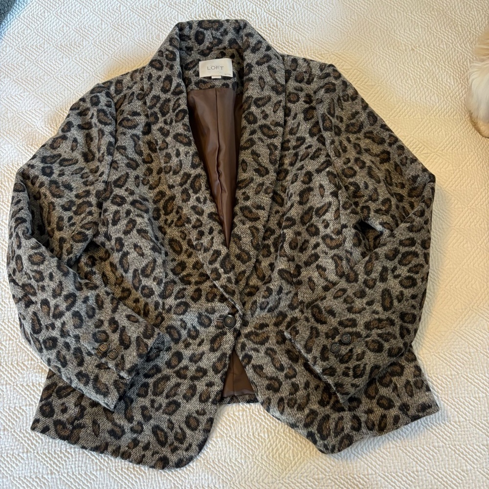 Leopard Print Loft Blazer